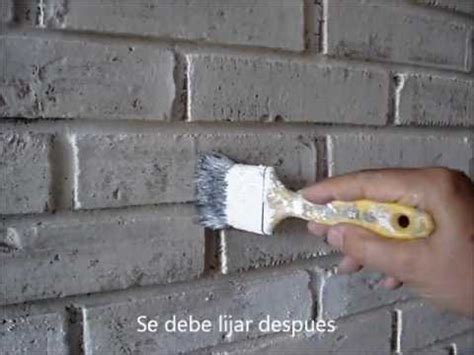 C Mo Pintar La Pared De Ladrillo Con Patina Blanca Provenzal Youtube