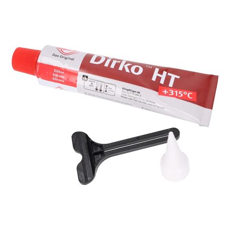 DIRKO HT Dichtmasse ELRING 70ml rot bis 315 Grad Silikon Motor Ölwanne