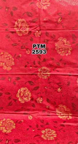 Golden Printed China Jari 85GSM Fabric At Rs 52 Meter In Ahmedabad ID