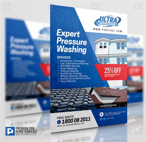 Pressure Washing Promotional Flyer Psdpixel