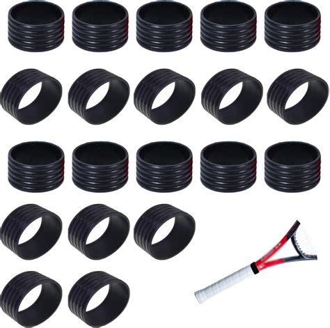 Amazon Wzttdm 20 Pcs Tennis Racket Silicone Handle Grip Ring