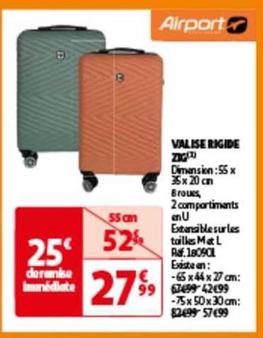 Promo Valise Rigide Zig Airport Chez Auchan ICatalogue Fr