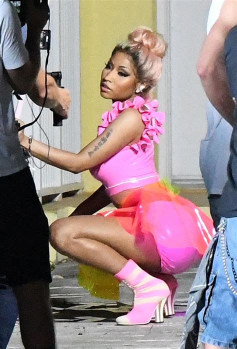 NICKI MINAJ on the Set of Rake it Up Music Video in Miami 07/19/2017 ...