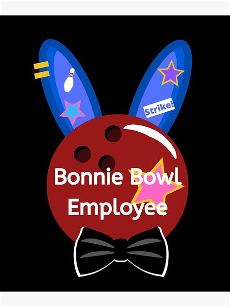 Glamrock Bonnie Fnaf Bonnie Bowl Employee Id Canvas Print For Sale By