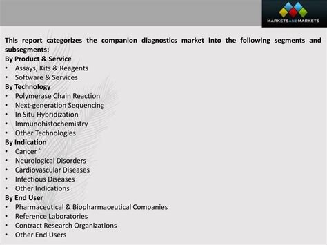 PPT Companion Diagnostics Market 2022 2026 Comprehensive Evaluation