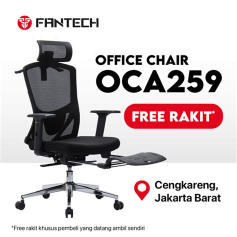 Promo Fantech Oca Kursi Kantor Kerja Jaring Premium Office Chair