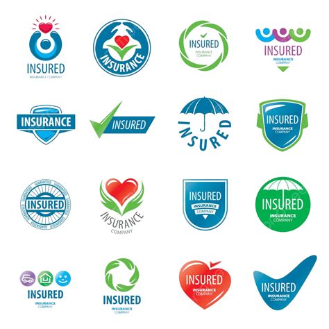 Large Set Of Vector Logos Insurance Tick Business Vector Vector Tick