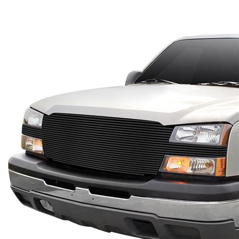 APG Chevy Silverado 2003 1 Pc Black Horizontal Billet Main Grille