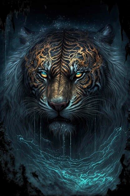 Premium Photo Mystic Animal Tiger Mythical Creature Art