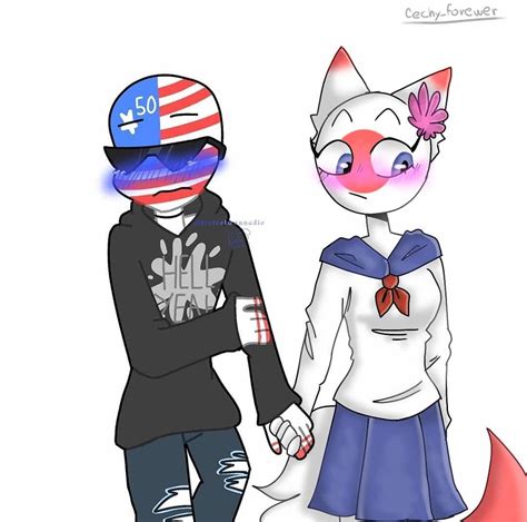 America X Fem Japan Countryhumans