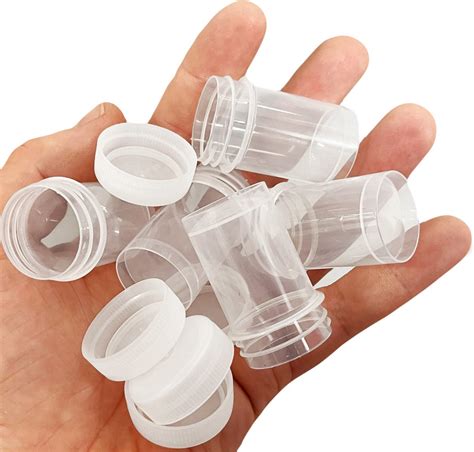 Set Van Plastic Potjes Ml Met Schroefdoppen Bol