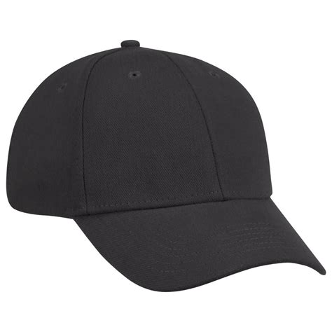 Red Kap One Size Fits All Black Cotton Ball Cap-HB20BK RG M - The Home Depot