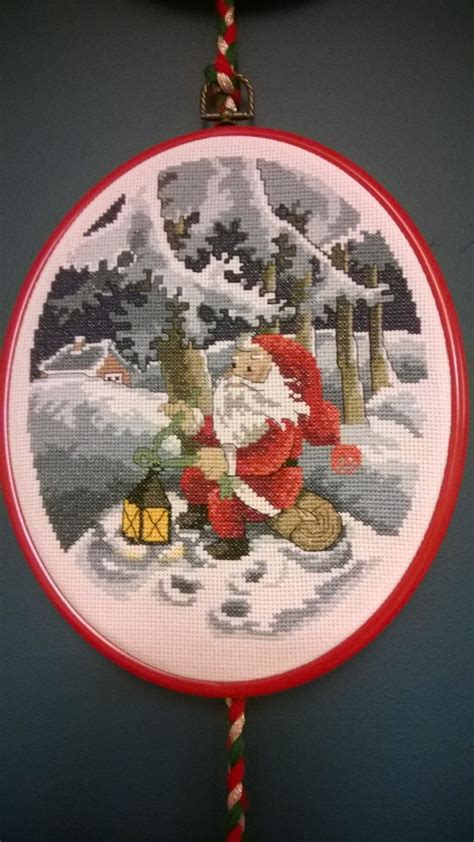 Santa At The Forest Cross Stitch Christmas Crafts Crafts Holiday Decor