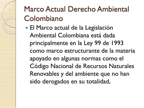 PPT NORMATIVIDAD AMBIENTAL COLOMBIANA PowerPoint Presentation Free