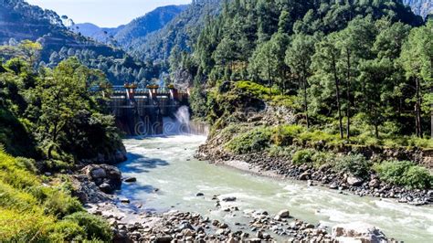 The Maneri Dam on the Bhagirathi River Located at Maneri Near ...