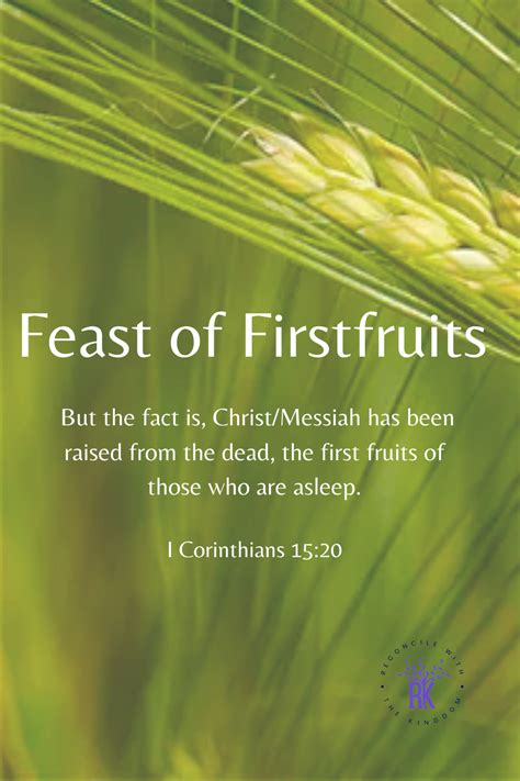 Feast Of Firstfruits Artofit