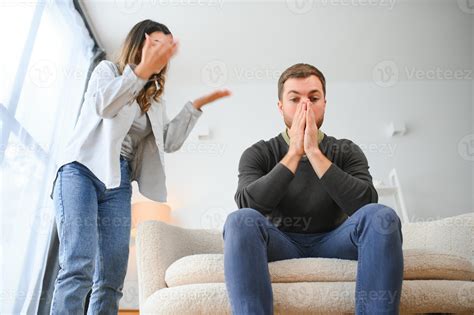 Family conflict, quarrel, misunderstanding. The woman shouts at her