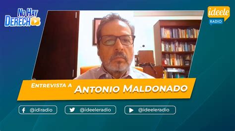 Antonio Maldonado En No Hay Derecho Con Glatzer Tuesta