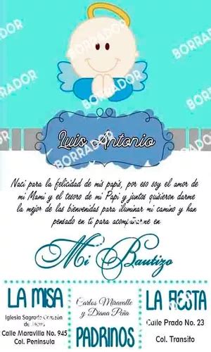 Invitacion Para Bautizo Vintage Imprimible Editable Mercadolibre