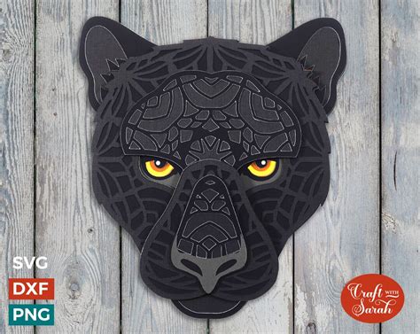 Mandala Panther Head Svg D Panther Svg Etsy Ireland