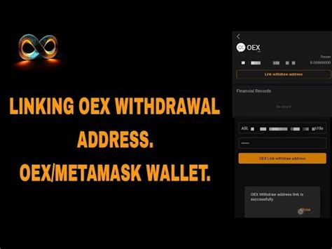 How To Link Oex Openex Withdrawal Address On The Satoshi App Youtube