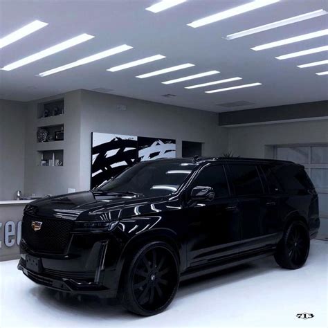 2021 Cadillac Escalade All Black Beast Seating On Black Forgiato