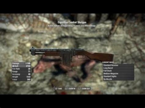 Fallout 4 20220105105126 Diamond City Explosive Combat Shotgun YouTube