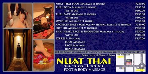 Nuat Thai Foot And Body Massage Quezon City Massage Quezon City Spa