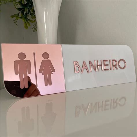 Letreiro De Porta Acr Lico Espelhado Placa Personalizado Shopee Brasil