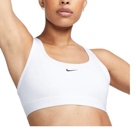 Nike Swoosh Light Support Women S Non Padded Sports Bra White Black