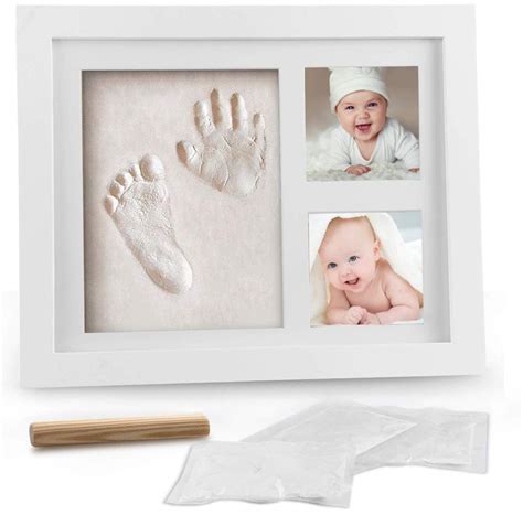 Baby Bilderrahmen A4 Gipsabdruck Set EasyRemember Baby Abdruck