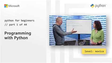 Programming With Python Python For Beginners 1 Of 44 Youtube