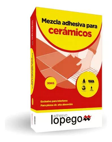 Pegamento Adhesivo Para Ceramicos 30 Kg MercadoLibre