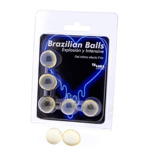 TALOKA BRAZILIAN BALLS GEL EXCITANTE EFECTO FRIO Y VIBRACIÓN 5 BOLAS