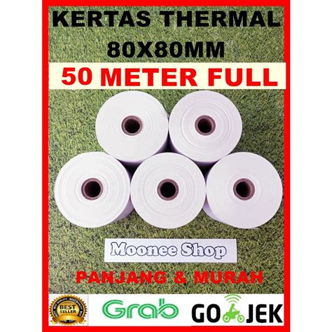 Jual KERTAS THERMAL 80 X 80 KERTAS STRUK KASIR 80X80 POLOS CETAK