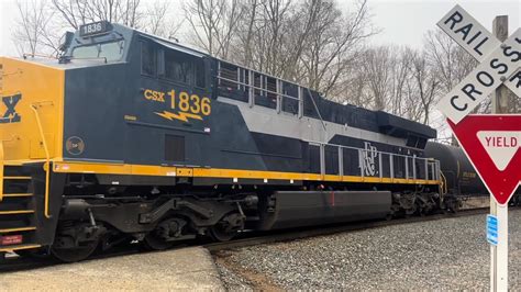 Csx M With Rf P Heritage Unit By Csx Youtube