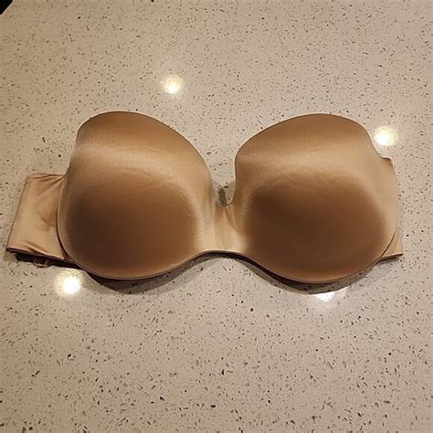 Maidenform Intimates Sleepwear Maidenform Bra 34c Nude Underwire Lined Strapless No Straps