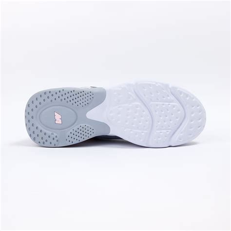 Zapatillas New Athletic Lifestyle Baseflats49 Gris Claro Con Rosado