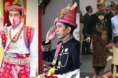 Sederet Makna Setiap Baju Adat Yang Dipakai Jokowi Saat Upacara Hut Ri