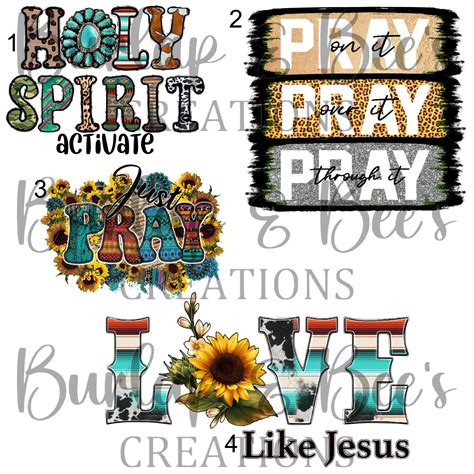 Western Prayer Decals BURLAP BEE S CREATIONS