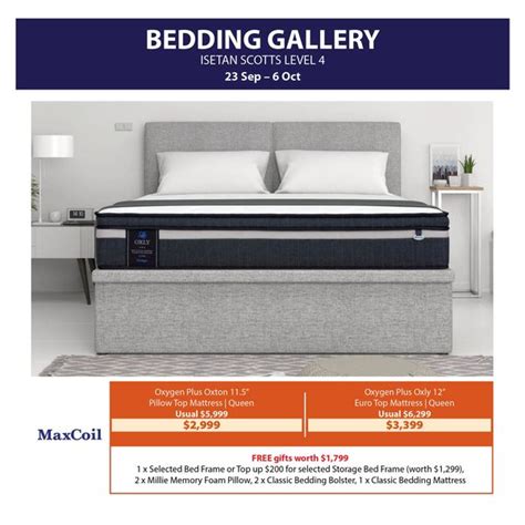 23 Sep 6 Oct 2022 Isetan FREE Bed Frame Promotion SG EverydayOnSales