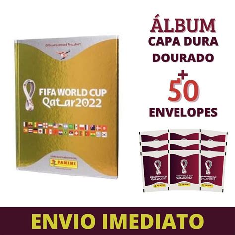 Lbum Capa Dura Dourado Copa Mundo Panini Envelopes No Shoptime