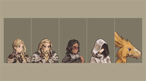 Vagrant Pixels Final Fantasy Tactics Portraits