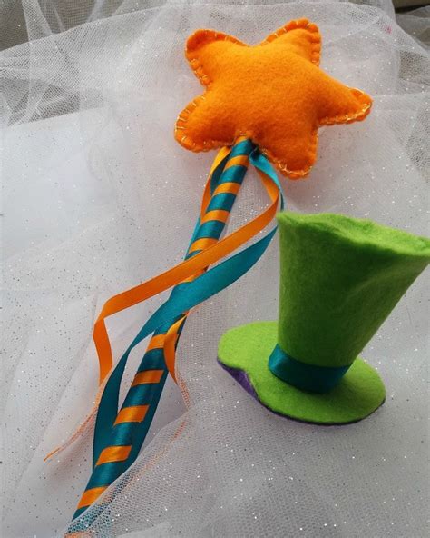 Orange Felt Fairy Wand Magic Wand Etsy