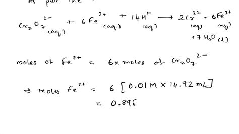 Solved Ironii Sulfate Is A Soluble Ionic Compound Added As A Source