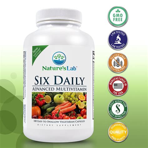 Nature S Lab Six Daily Advanced Multivitamin 180 Capsules