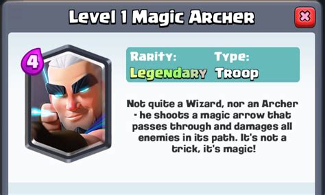 Magic Archer Gameplay and Statistics in Clash Royale | Clash for Dummies