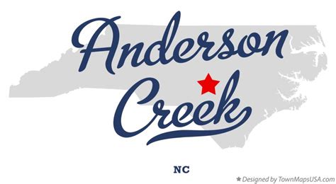 Map Of Anderson Creek Nc North Carolina