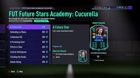 Fifa 21 How To Complete Fut Future Stars Academy Marc Cucurella