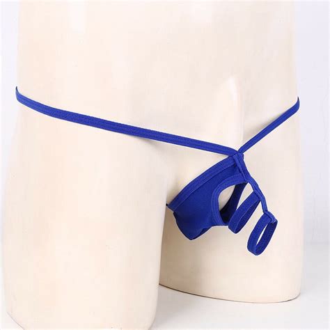 Men S G String Thong Bikini Open Briefs Sexy Comfy Breathable Underwear T Back G Strings